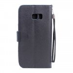 Wholesale Samsung Galaxy S6 Edge Plus Folio Flip Leather Wallet Case with Strap (Black)